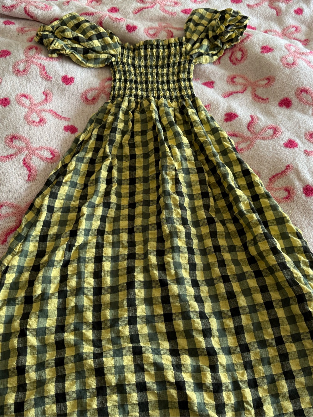 💛 YELLOW GINGHAM DRESS